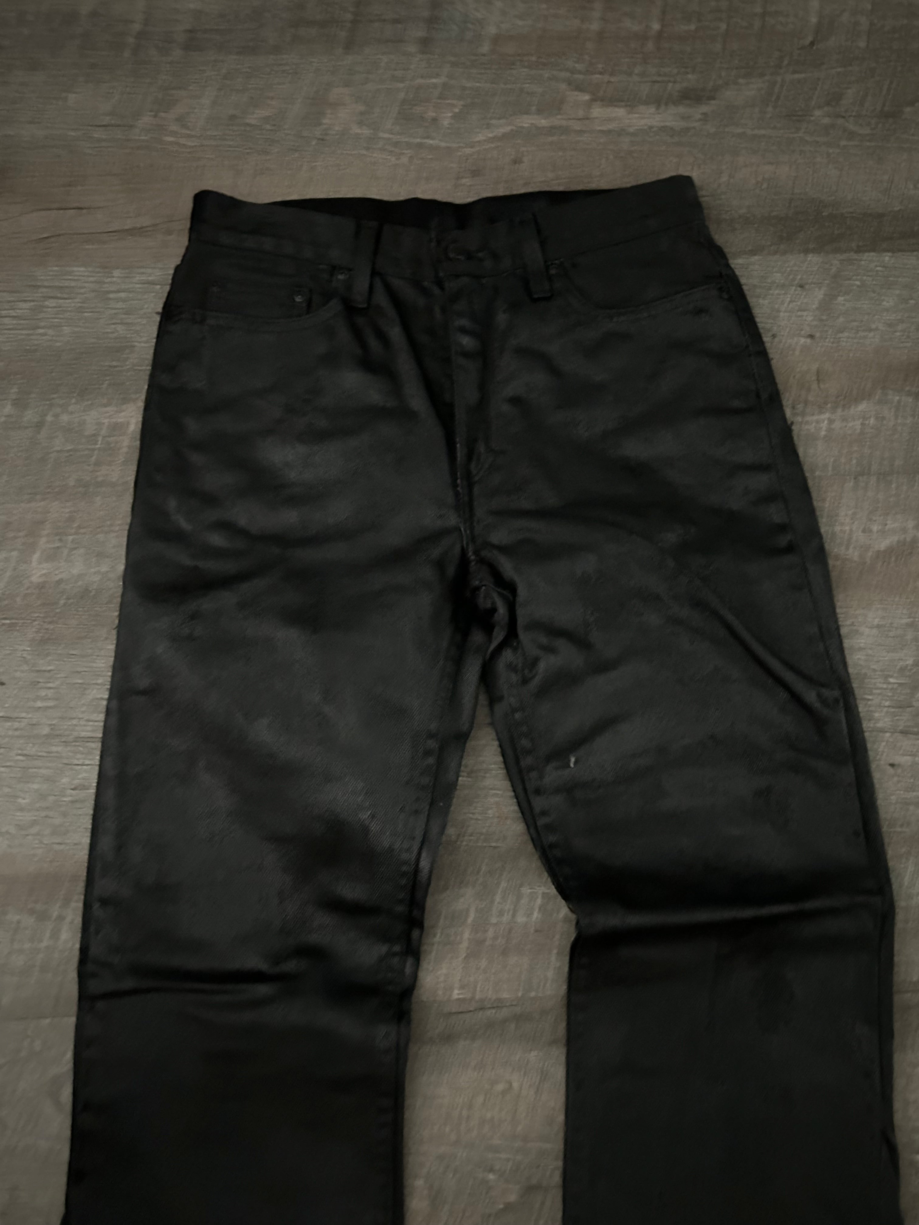 Waxed Bootcut Jeans