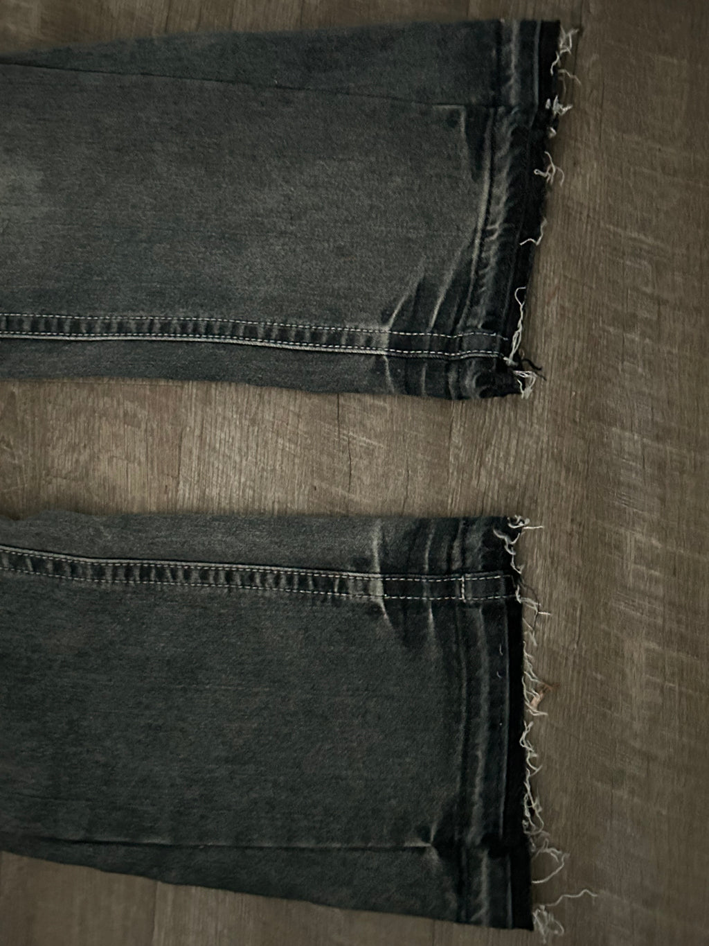 Grey Washed Bootcut Jeans