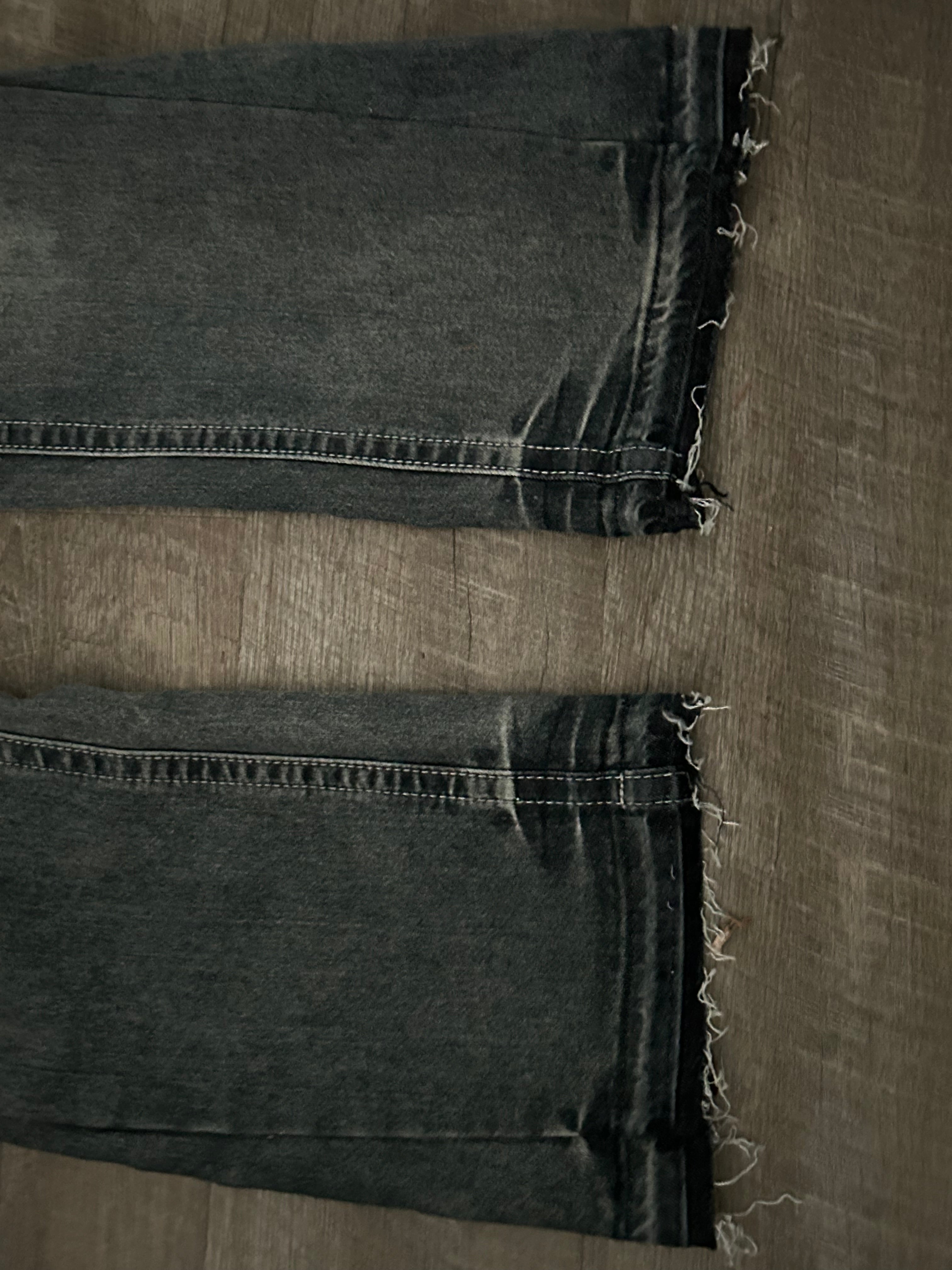 Grey Washed Bootcut Jeans