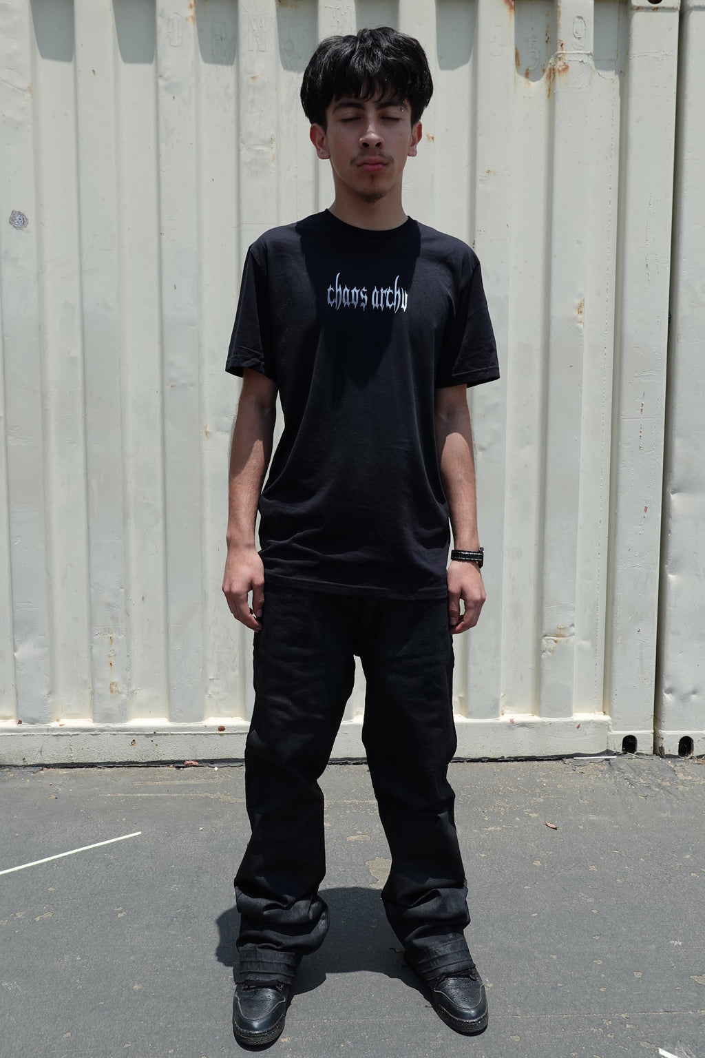 Waxed Bootcut Jeans
