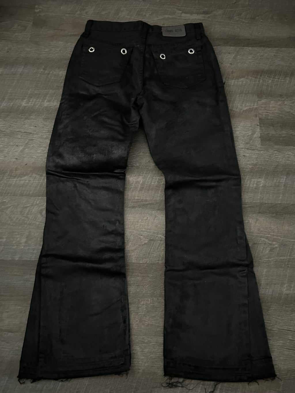 Waxed Bootcut Jeans