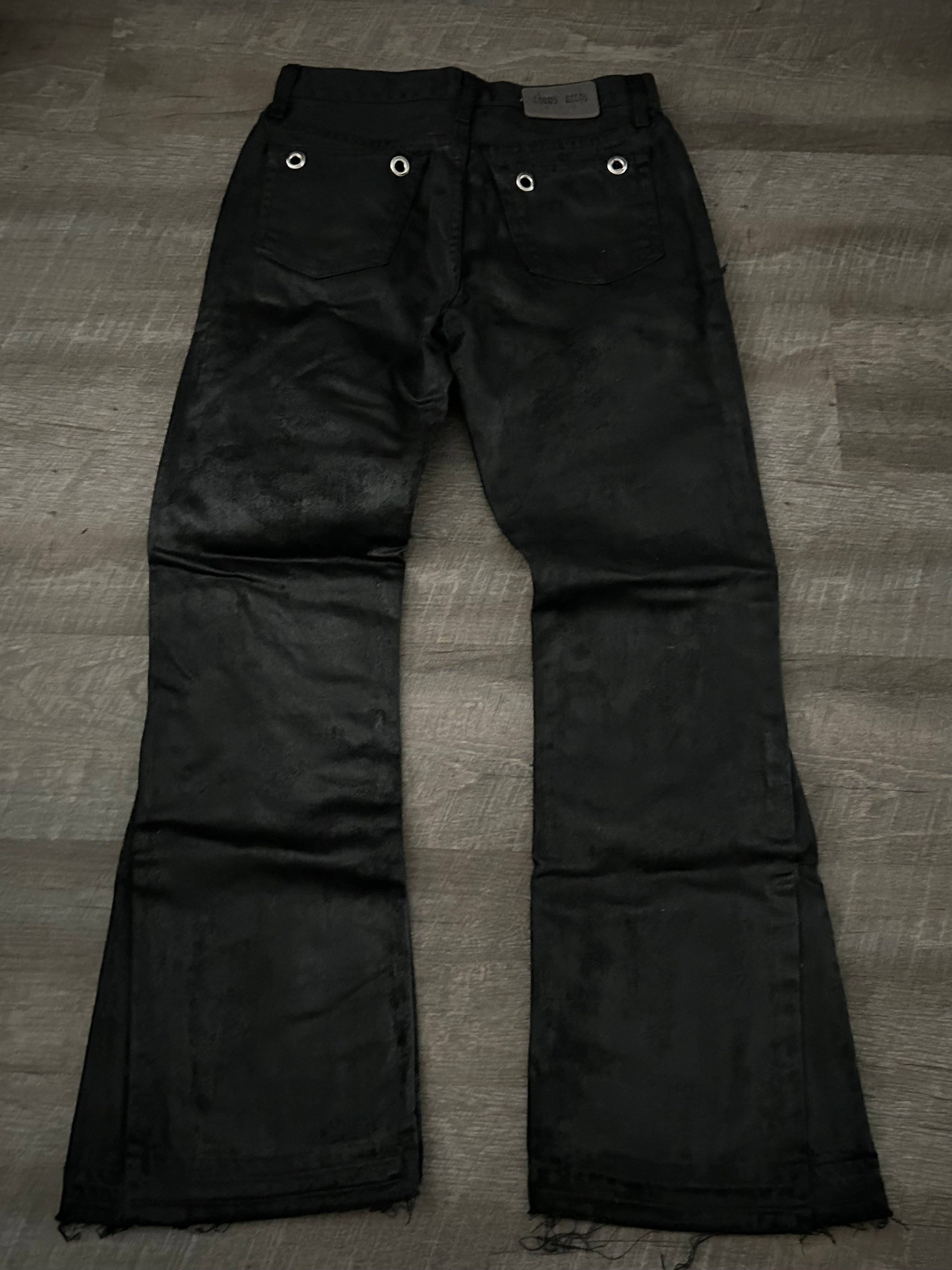 Waxed Bootcut Jeans