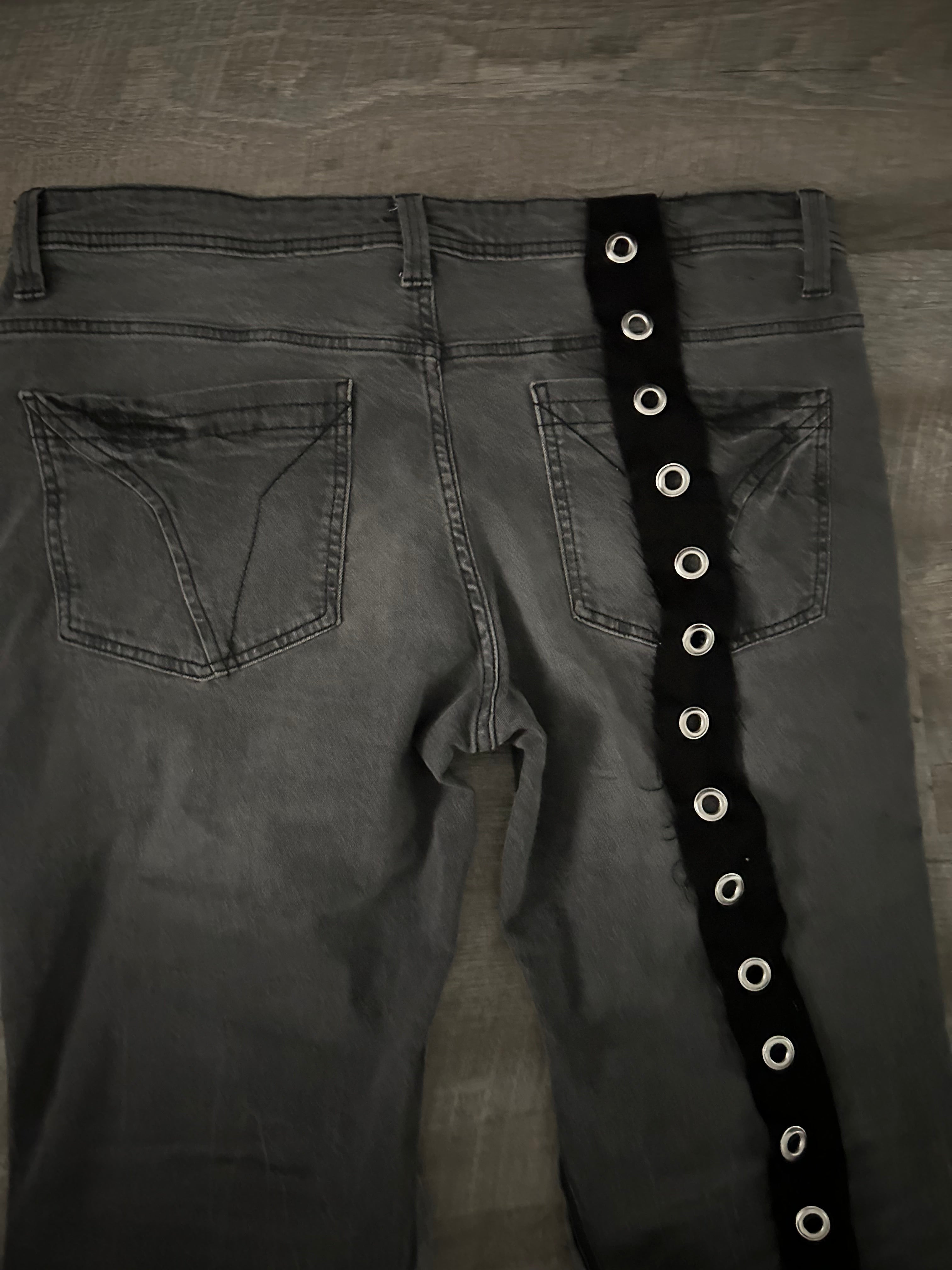 Grey Flared Jeans